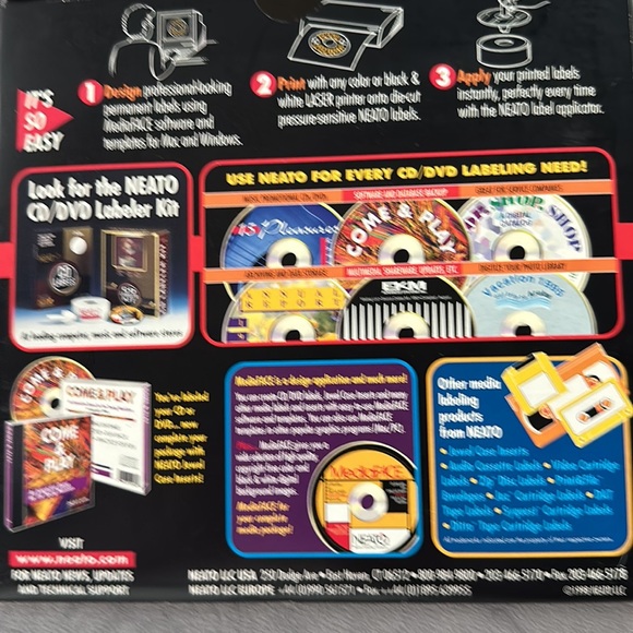NEATO CD/DVD Premium Metallic Labels - Picture 5 of 8